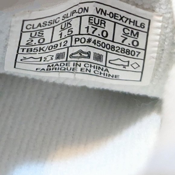 VANS Baby/infant shoes, classic slip-on pink and white checkerboard walkers - Picture 13 of 13